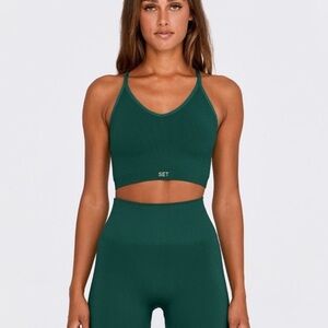 SET Active Sculptflex set Mojito size small. Leggings and sports bra